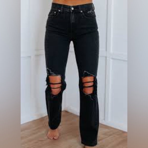 Eunina Black Codi 90s Dad Jeans size 24 - Picture 2 of 13